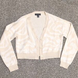 Women's Cream Cardigan Sweater